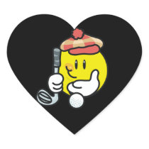 Smiley Face Golf T-shirts and Gifts Sticker
