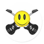 Smiley Face Guitars stickers