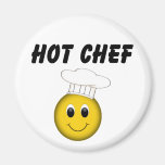 Smiley Face Hot Chef Fridge Magnet