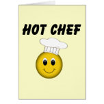 Smiley Face Hot Chef Greeting Cards