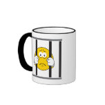 Smiley Face in Jail Mugs