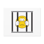 Smiley Face in Jail Post Cards