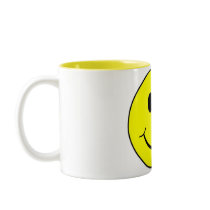 smiley face coffee mug