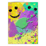 SMILEY FACE PAINT SURPRISE GREETING CARDS