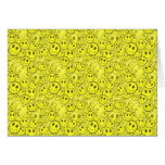 smiley face pattern greeting cards
