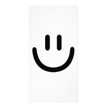 Smiley face photo greeting card