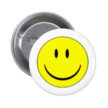 Smiley Face Pinback Button
