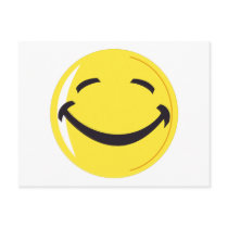 Smiley face postcard
