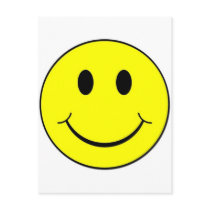 smiley face postcard