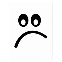 Smiley Face sad Postcards