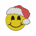 Smiley Face Santa embroidered shirts