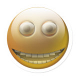 smiley face round stickers