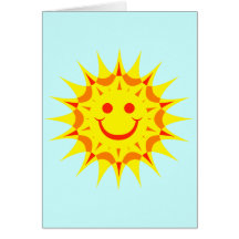 SMILEY FACE SUN CARD