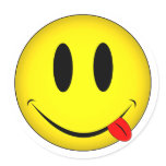 Smiley Face Tongue stickers