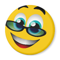 SMILEY FACE WITH GLASSES