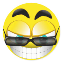 SMILEY FACE WITH SUNSHADES