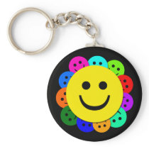 SMILEY FACES KEYCHAINS