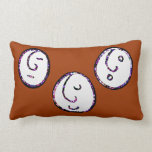 smiley faces throw pillow