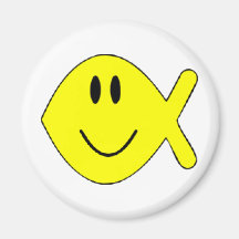 smiley fish 1 fridge magnet