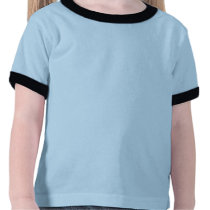 Smiley Flower Toddler Ringer T-Shirt (Blue)