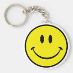 Smiley Happiness Face Keychain