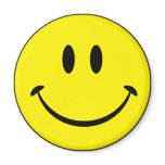 Smiley Happiness Face Refrigerator Magnet