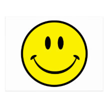 Smiley Happiness Face Postcard