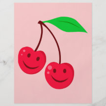 smiley happy face cherries flyer