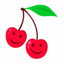 smiley happy face cherries photo cut out