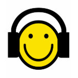 Smiley Headphones t-shirts