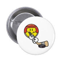 Smiley Hockey Pin