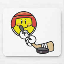Smiley Hockey Tshirts and Gifts Mousepad