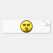 Smiley jaune collant le tounge autocollant pour voiture