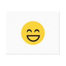 Smiley laugh lol gallery wrap canvas
