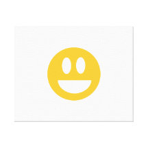 Smiley laugh lol gallery wrap canvas