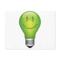 SMILEY LIGHT BULB POST CARDS