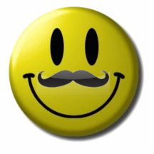 Smiley moustache acrylic cut out