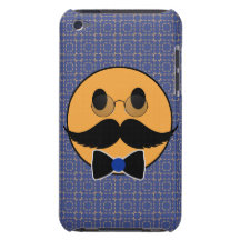 Smiley Mustache Moustache with Bowtie Barely There iPod Cases