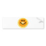 Smiley Orange Slice Bumper Sticker
