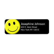 Smiley Return Address Labels