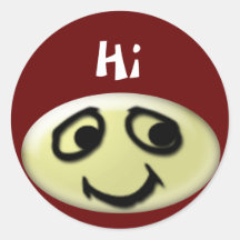Smiley Round Sticker