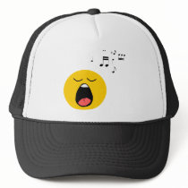 Smiley singer mesh hat