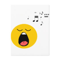 Smiley singer postcards
