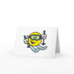 Smiley Skiing cards