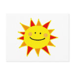 Smiley sun postcards