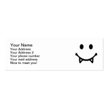 Smiley Vampire Business Card Template