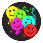 SMILEYS AND PAINT SPLATTER STICKERS