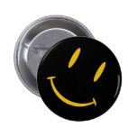 SMILIE BLACK YELLOW ANSTECKNADEL