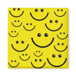 Smilie Face Background Fridge Magnets