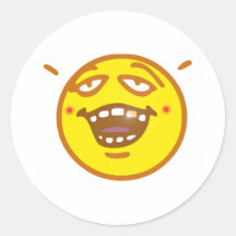 Smilie smiley Goldzahn gold tooth Sticker